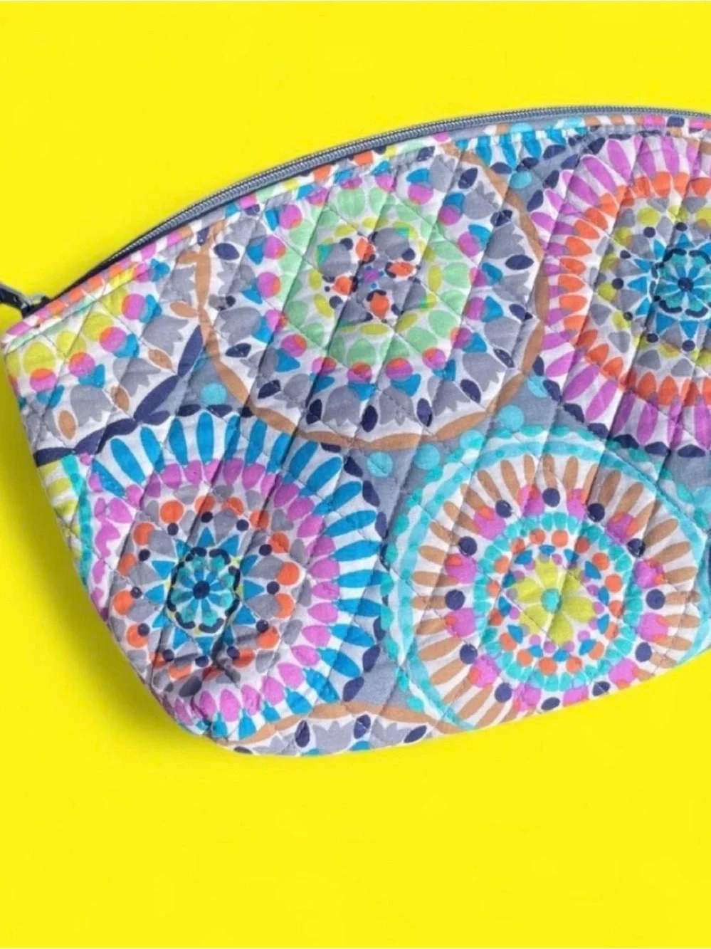 Vera Bradley Colorful Medallions Cosmetic Toiletries bags set of 2